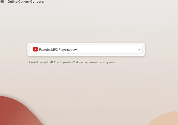 Pegar una URL de lista de reproducción de YouTube en un convertidor en línea.