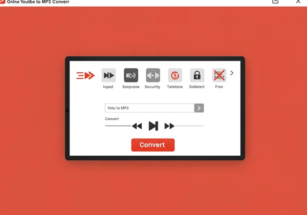 Interfaz de convertidor MP3 online seguro, rápido y gratuito
