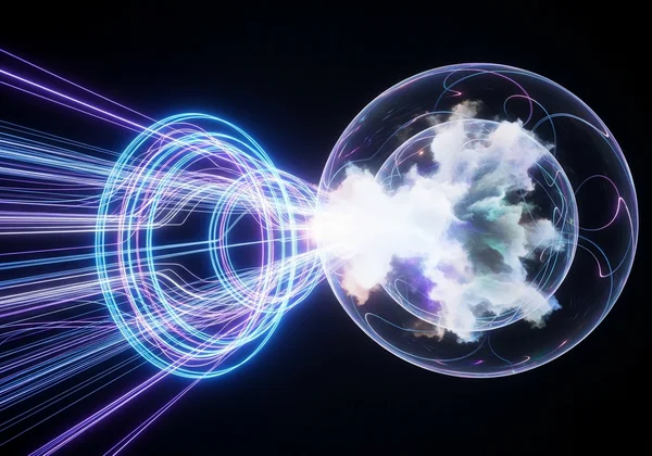 Visualización abstracta del cifrado de extremo a extremo y procesamiento de datos efímeros